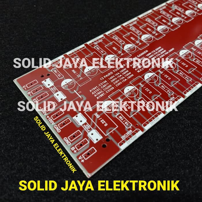 PCB FINAL TR TOSHIBA SANKEN XL13 XL-13 PLATINUM FIBER TRANSISTOR XL PCB DRIVER FINAL TRANSISTOR