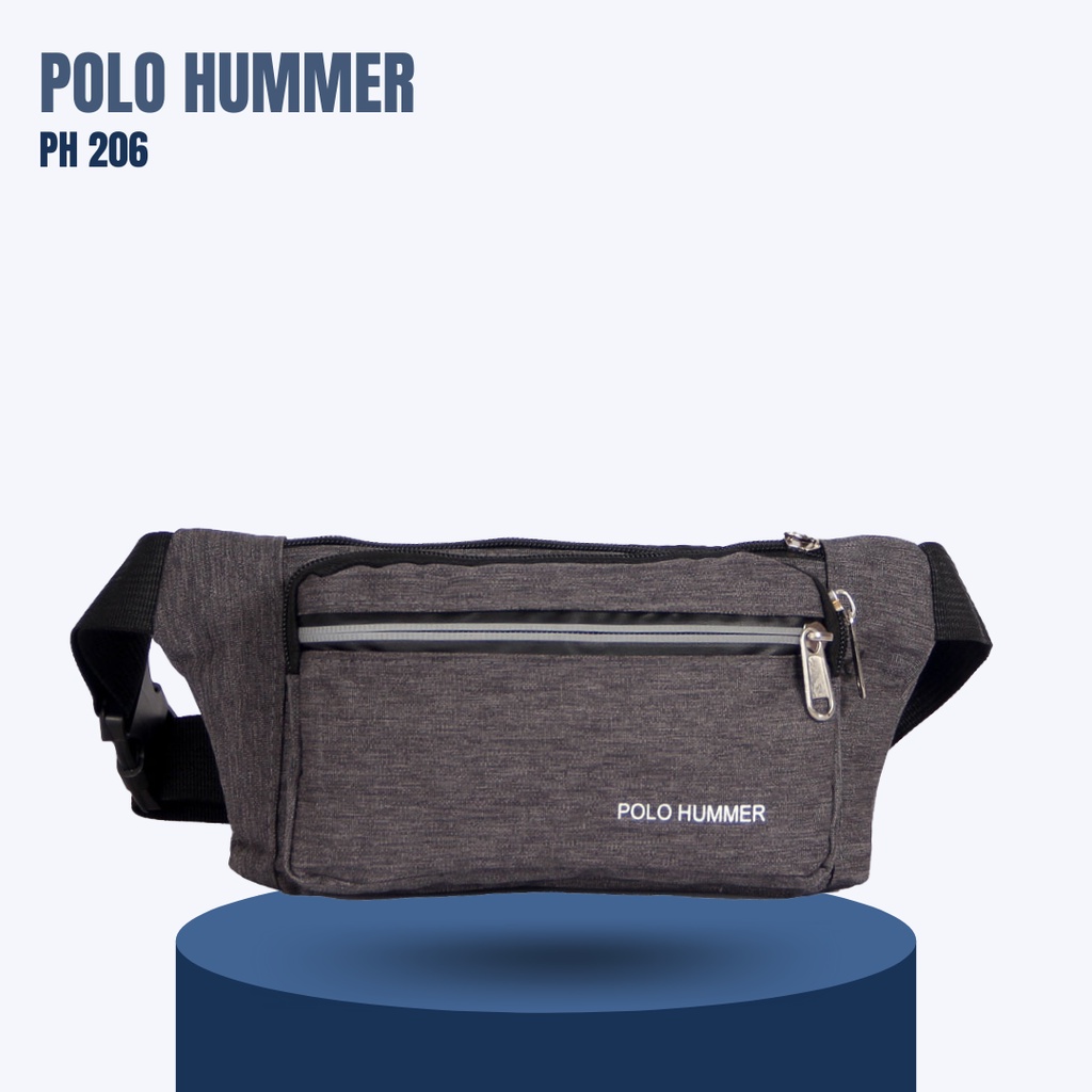 Waistbag Tas Pinggang Olahraga POLO HUMMER - Untuk Lari dan Bersepeda