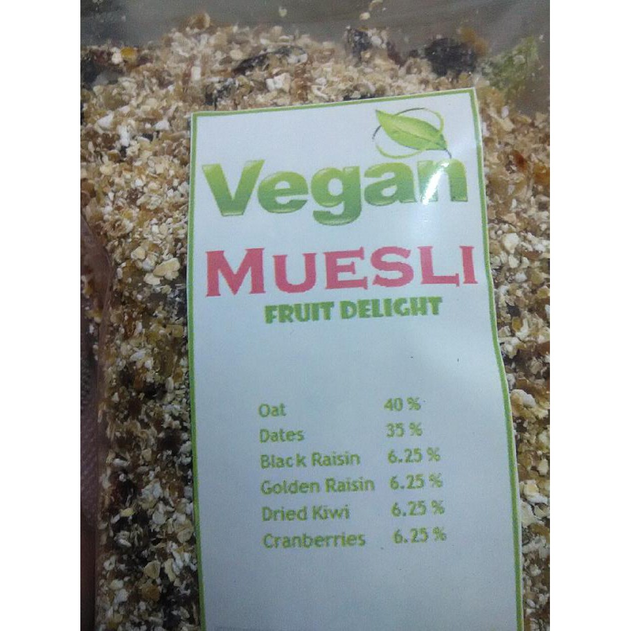 

Terfavorit Vegan Muesli Fruit Delight 1000 gr