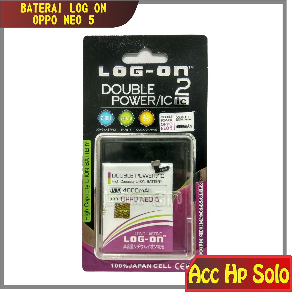 Baterai Oppo Neo 5 Neo-5 A31 BLP593 Double Power Protection