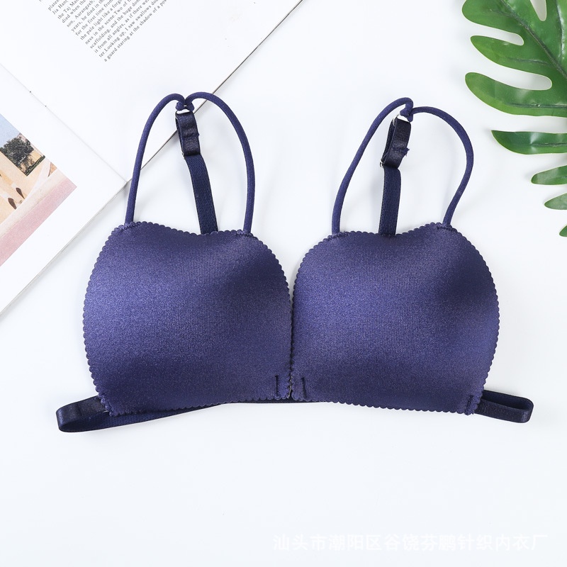 GO! BR742 BH Bra Wanita Tanpa Kawat Bahan Halus BH Pakaian Dalam Bra Push Up Elastis Sexy cod