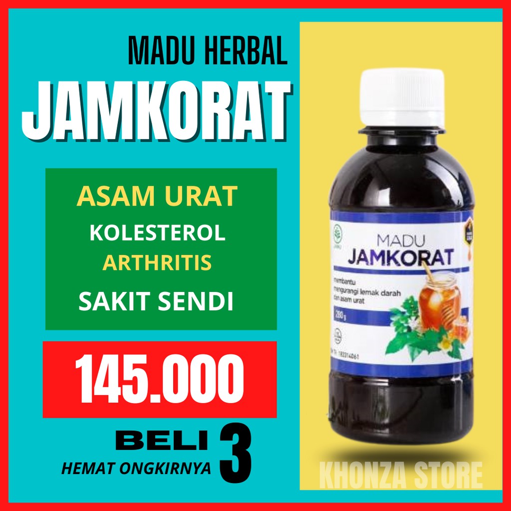 

Madu Jamkorat Obat Kolesterol Sakit Radang Sendi Tulang Arthritis Herbal Asam Urat