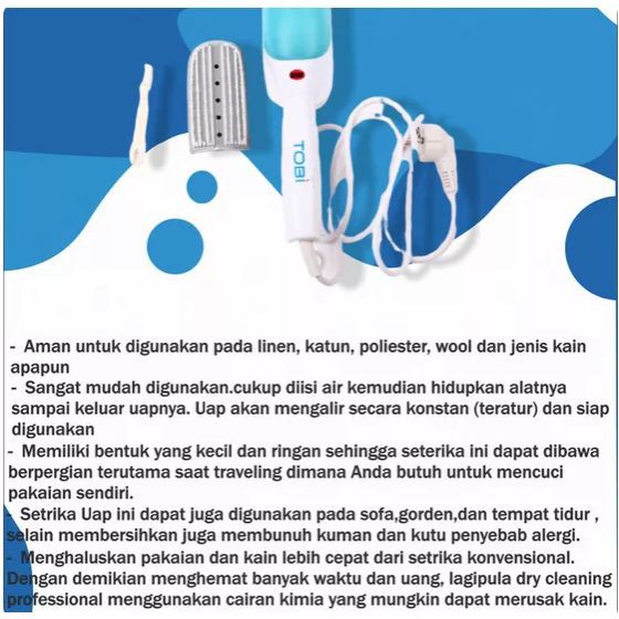 Setrika Uap Portable kualitas internasional setrika jadi lebih praktis