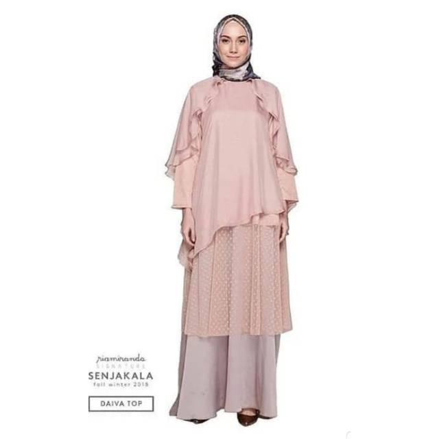 Riamiranda Preloved Daiva Tunic Pink Size S Ria Miranda Second