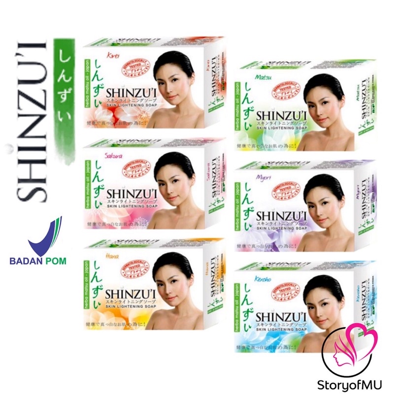 SHINZUI sabun batang 85gr / sabun mandi shinzu’i skin lightening