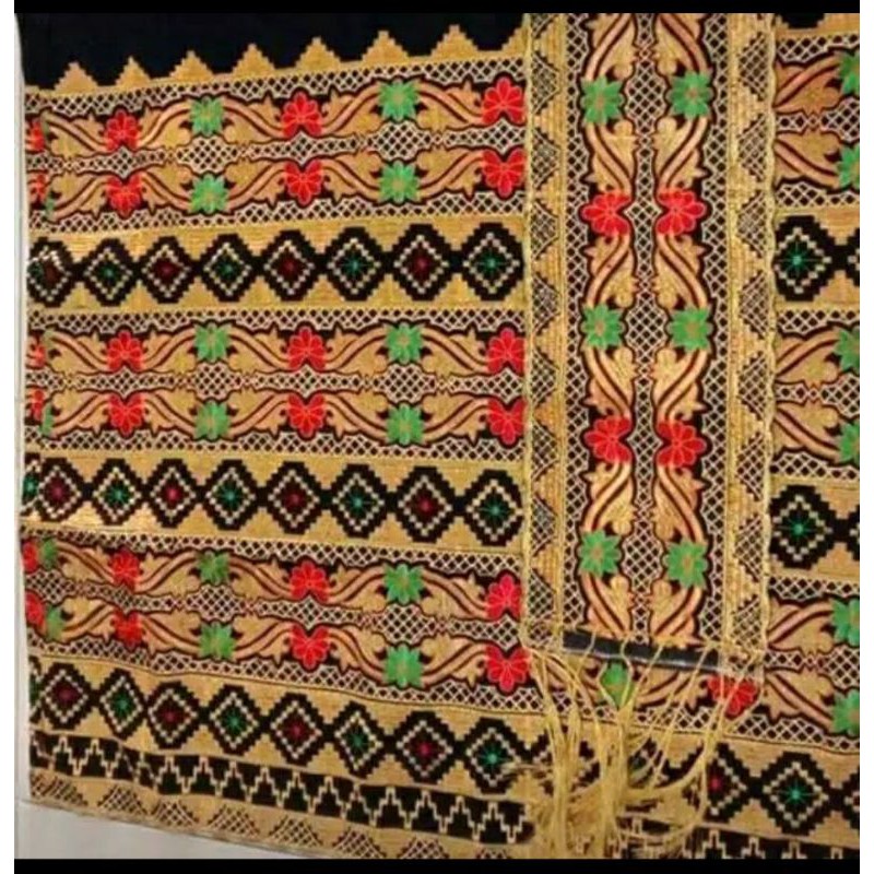 kain sarung selendang tapis bordir lampung