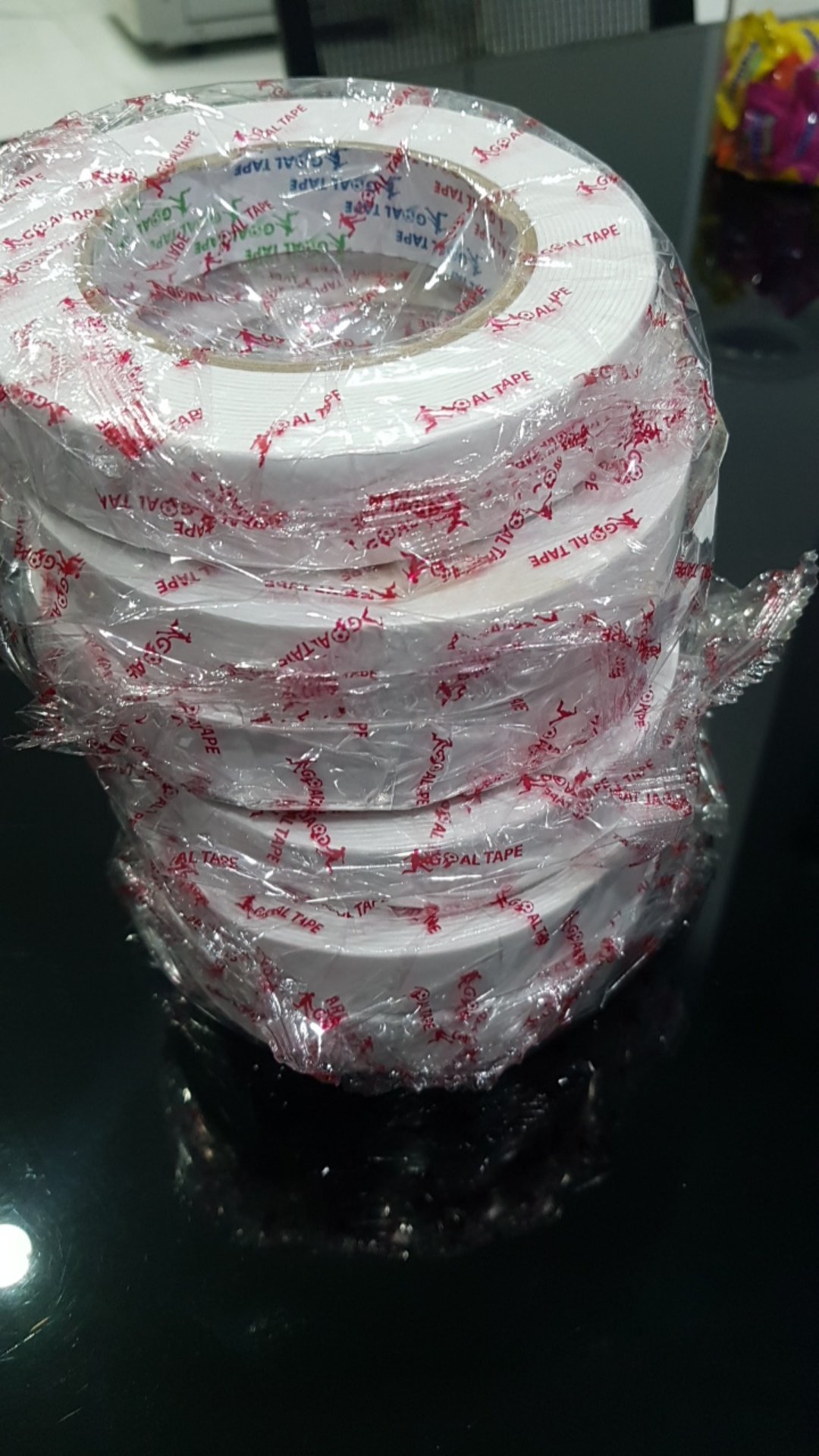 Double Foam Tape Putih 1 Inch (22mm X 6 Meter)  Busa Putih Daya Rekat Kuat