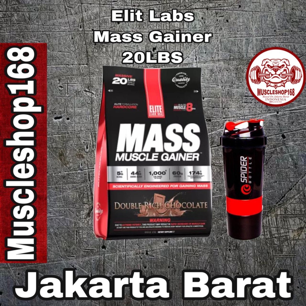 Khusus Gojek / Grab Elitelabs Gainer Elite Labs Gainer Mass 20 lbs