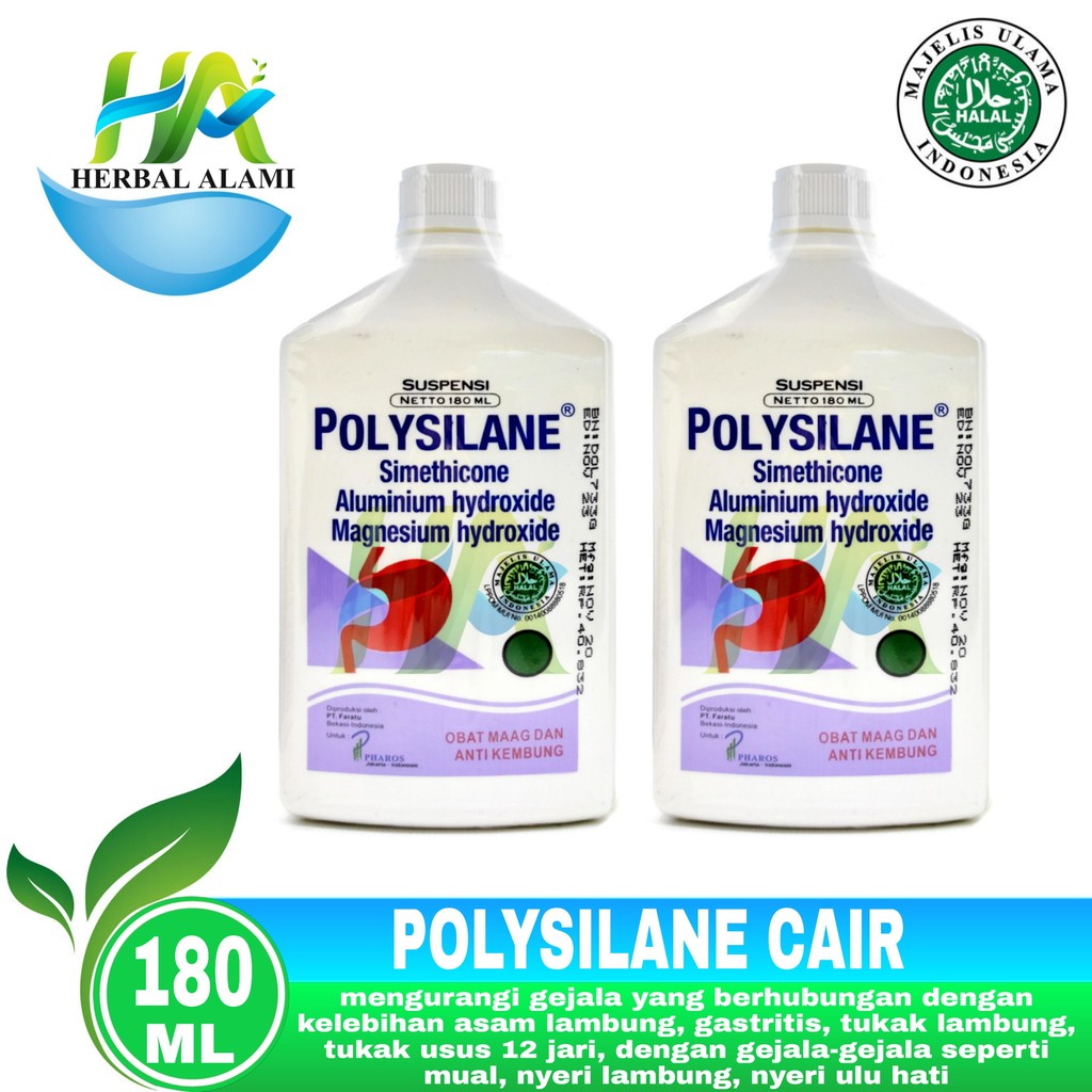 Polysilane 180ml - Obat maag dan kembung