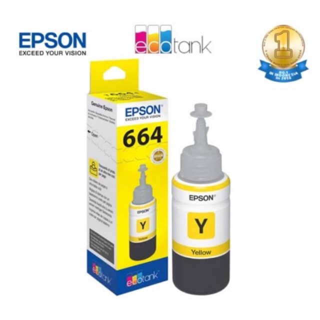 Jual Tinta Epson 664 Yellow Original Garansi Resmi Epson Shopee Indonesia 1312