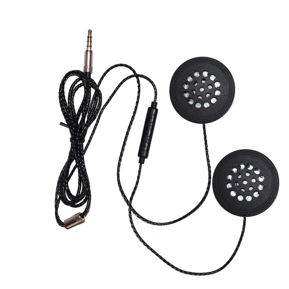 T33 Headset Helm HIFI Earphone Berkabel Headphone Musik dengan Handsfree untuk Pengendara Motor-1