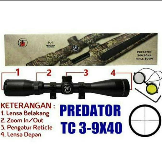 BARANG BARU TELESKOP PREDATOR THOMPSON TC-3-9x40 Telescope