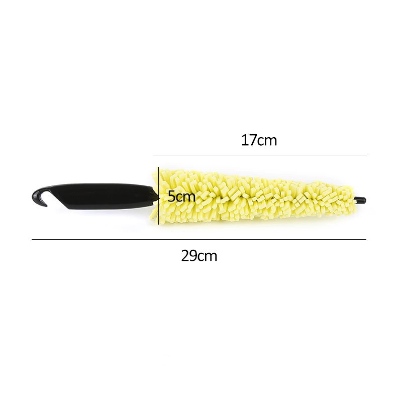 Sikat Brush Pembersih Velg Ban Mobil Portable Car Wheel Wash - YQ013 - Yellow