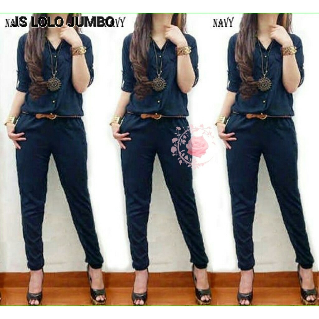 JUMPSUIT JS POLOS JUMBO 6Warna