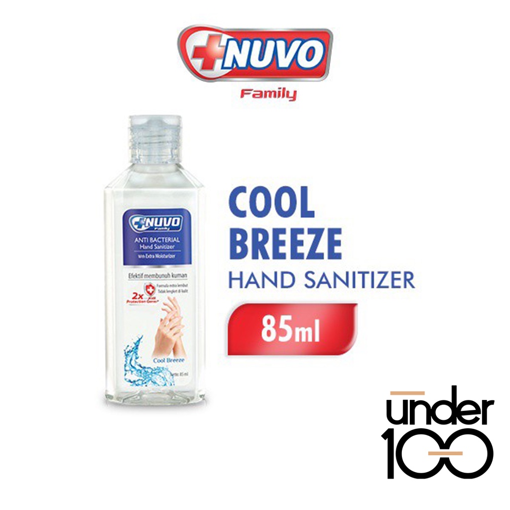 ❤ Under100 ❤ Nuvo Family Hand Sanitizer 50 | 85 ml Anti Bakteri  Extra Moisturizer Pelembab