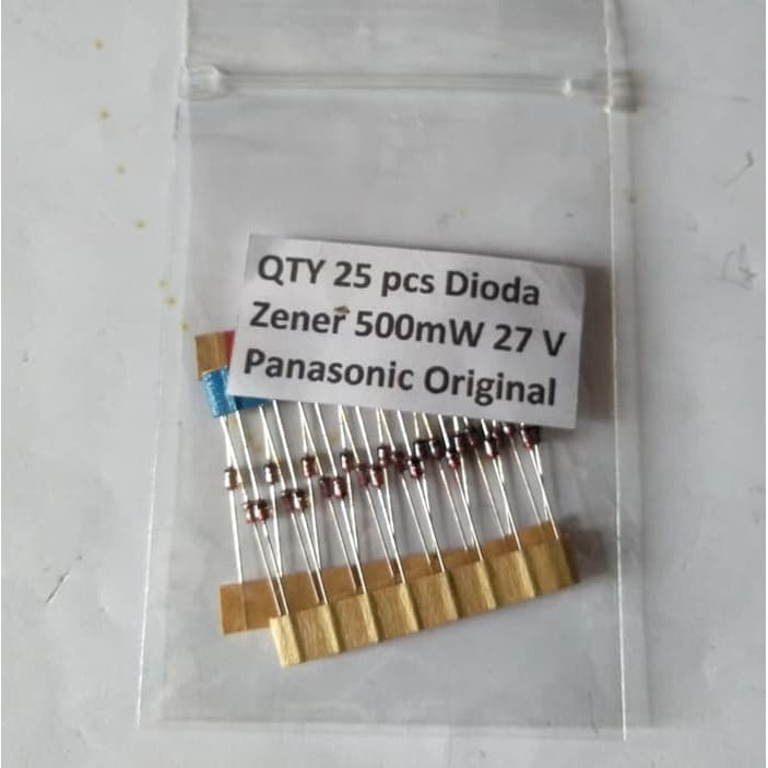 Zener 27V 500mW QTY 25 pcs Dioda Zener Panasonic Original Er~423