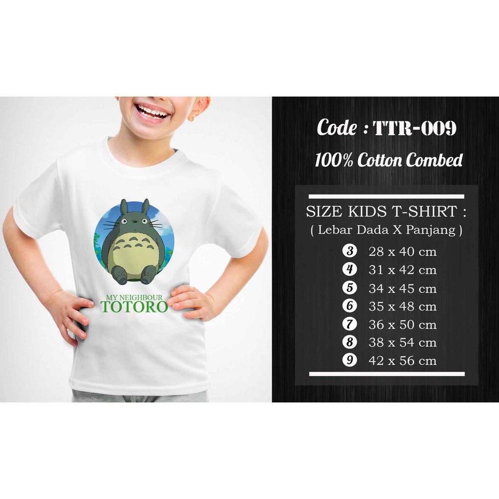 [FREE NAMA!!] Kaos Anak &amp; Family Totoro 100% COTTON PREMIUM