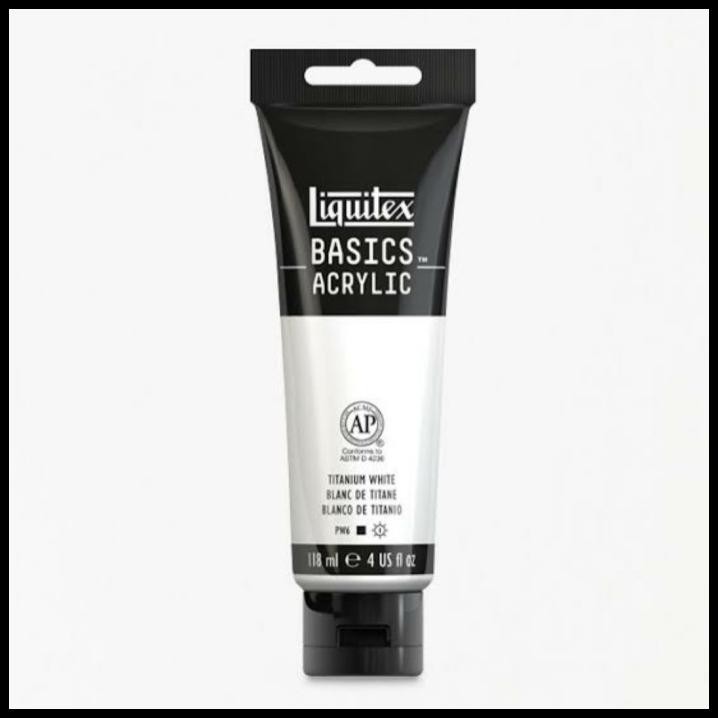

Best Seller Cat Akrilik Liquitex Basics Acrylic 118 Ml Titanium White