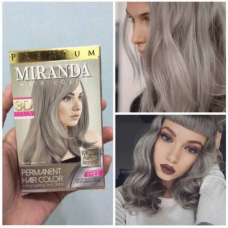 MIRANDA MC-16 ASH BLONDE // Miranda hair color grey