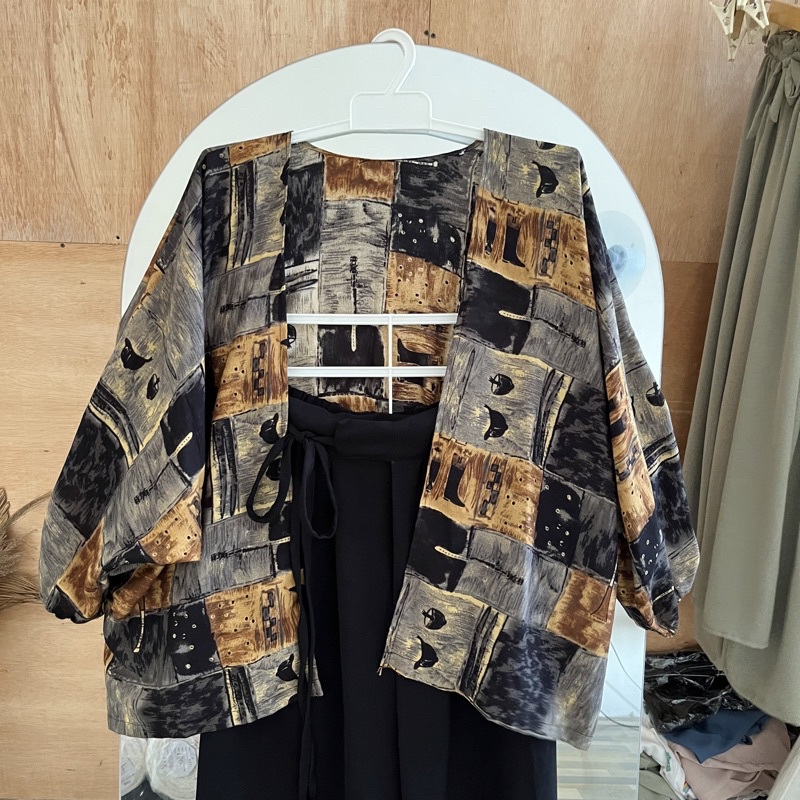 ONE SET KIYOWO OUTER / CRINKLE PANTS-2