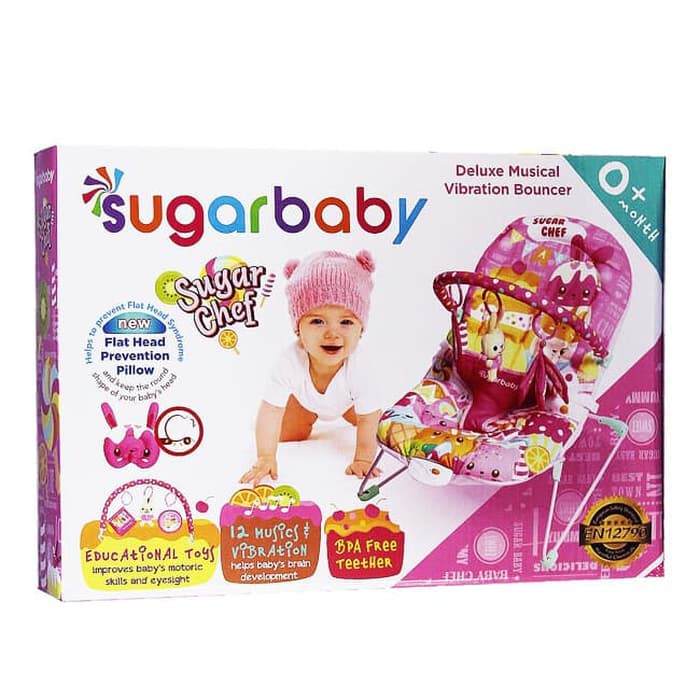 Sugar Baby [Deluxe Musical] Recline Bouncer (Pink)