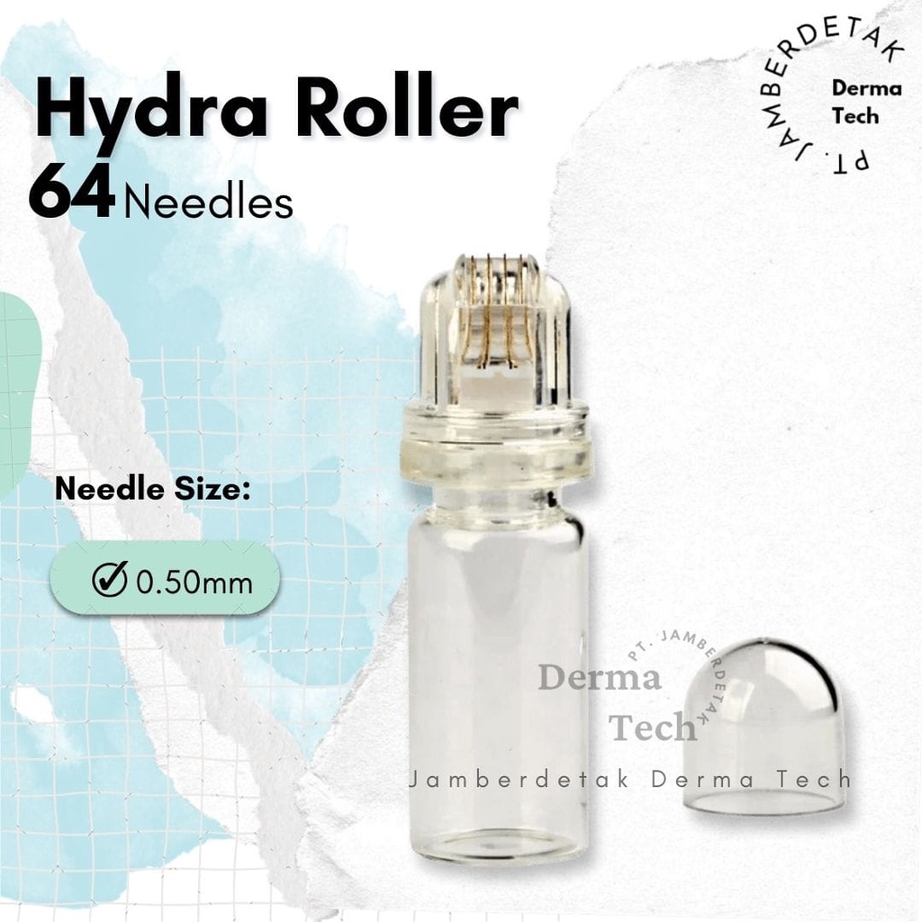 Hydra Roller 64 Pin Micro Needle Titanium needle Gold Tips Roller Skin Care Anti Aging Derma Applicator Bottle