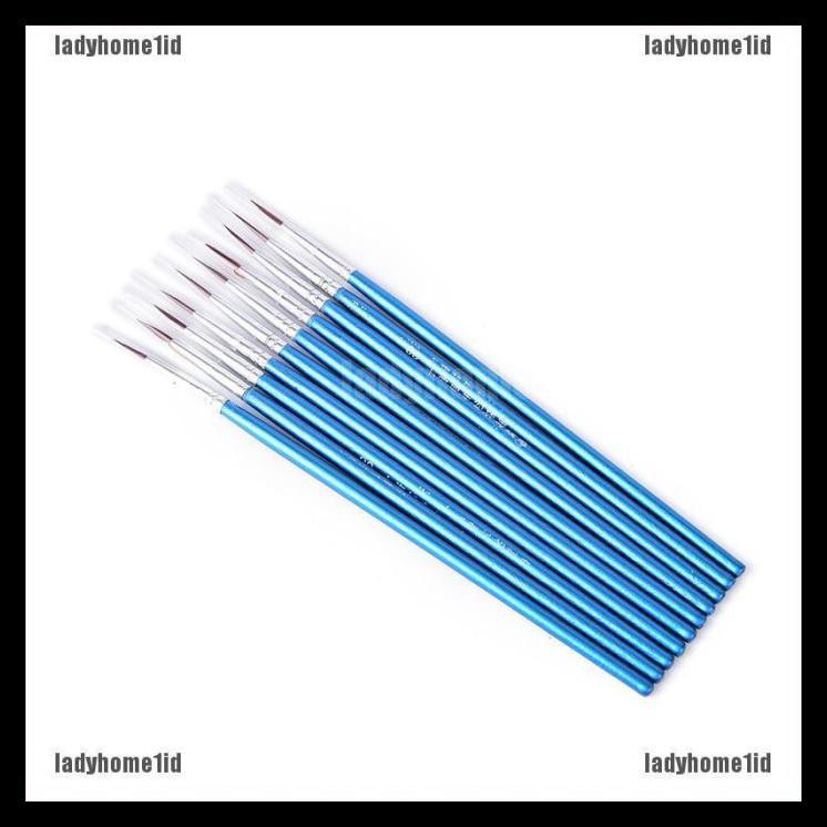 

Skuy Gaskuen 10Pcs / Set Kuas Tipis Untuk Menggambar / Melukis