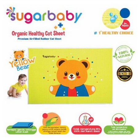 Perlak Bayi Sugar Baby Perlak Karet Bayi  SUGAR BABY ALAS Ompol ORGANIC SNI