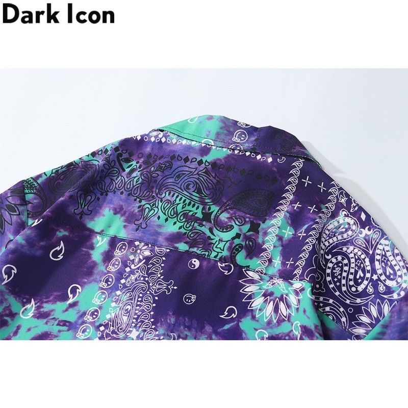 KEMEJA TYE DIE ABSTRAK IMPORT PRIA KOREA HAWAI AMERIKA ORIGINAL M-2XL HN87