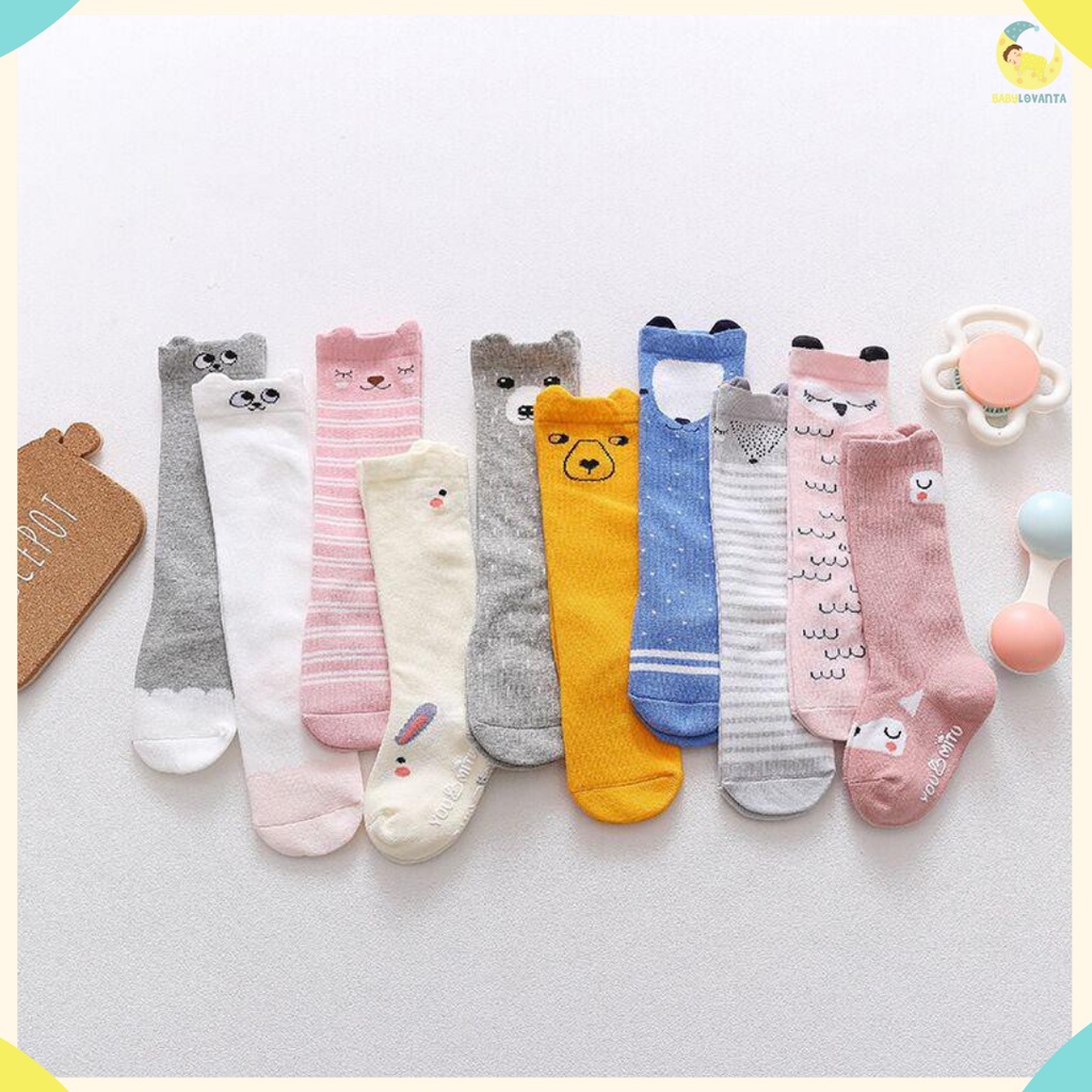 Babylovanta Kaos Kaki Bayi Panjang Motif / Kaos kaki Anak Panjang / Legging