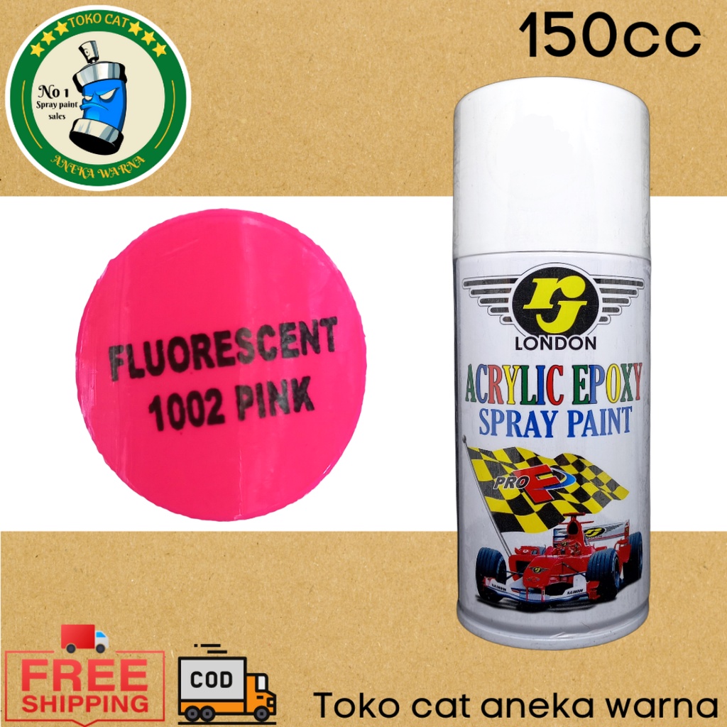 cat semprot 150cc rj london stabilo fluorescent pink spray paint pilox pilok