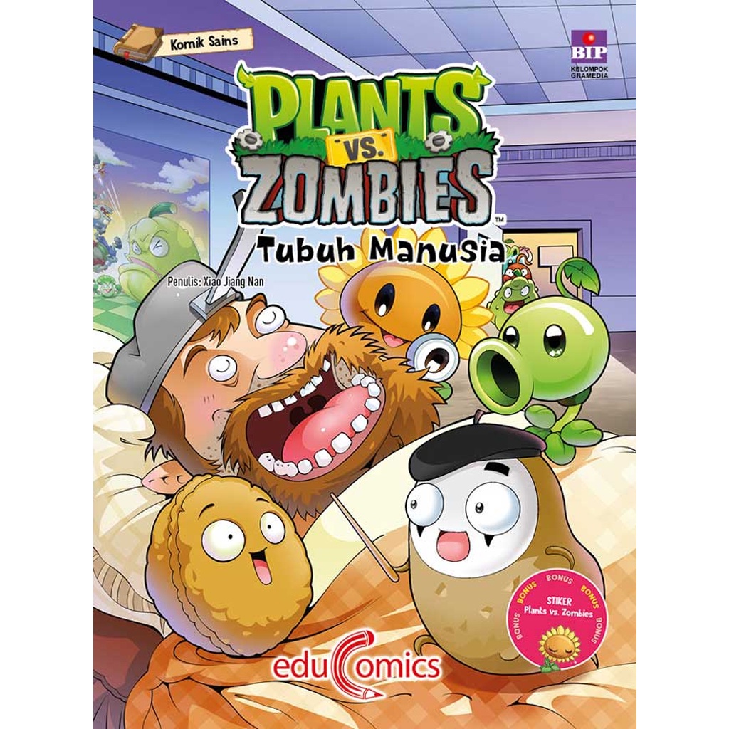 Gramedia Bali - Educomics Plants Vs Zombies : Tubuh Manusia