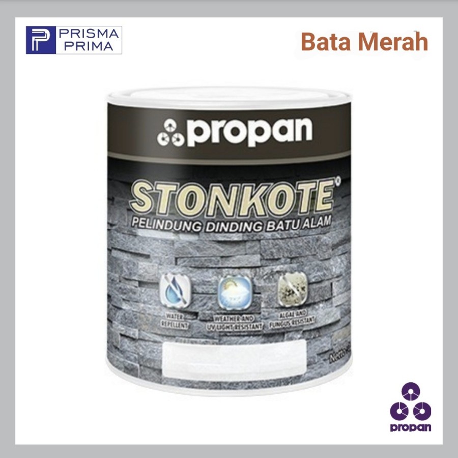 Propan Stonkote Cat Pelapis Batu Alam Stone Coating Kote Bata Merah Expose Tempel