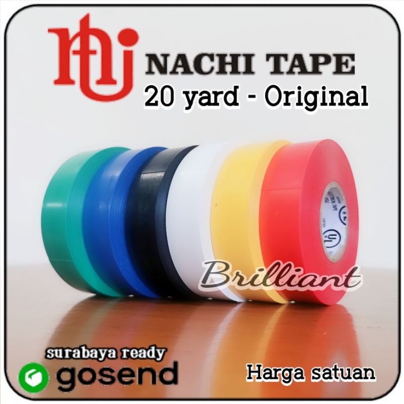 Isolasi Kabel Listrik NACHI Original - 20y / 20 Yard / 20yard