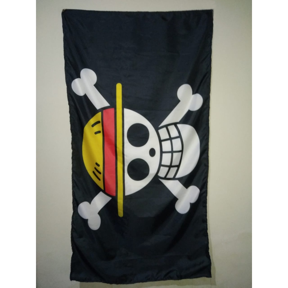 Bendera Logo ONE PIECE / Mugiwara Pirate Flag Luffy / Trafalgar Law