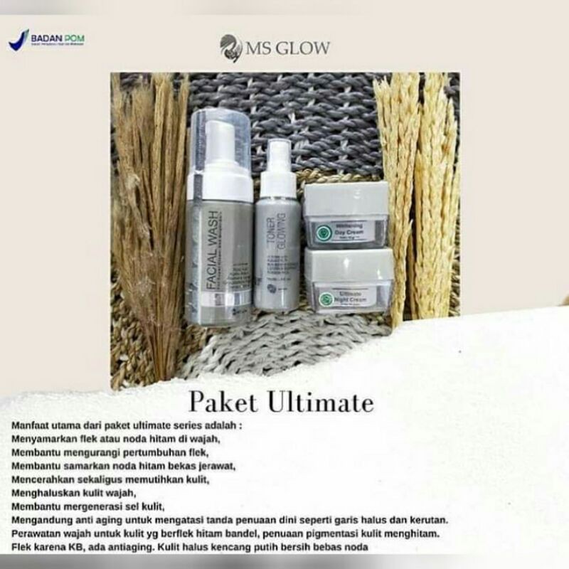 paket ultimate ms glow original 100%