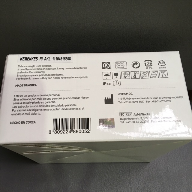 POMPA UNIMOM MEZZO MANUAL GRATIS POUCH CANTIK