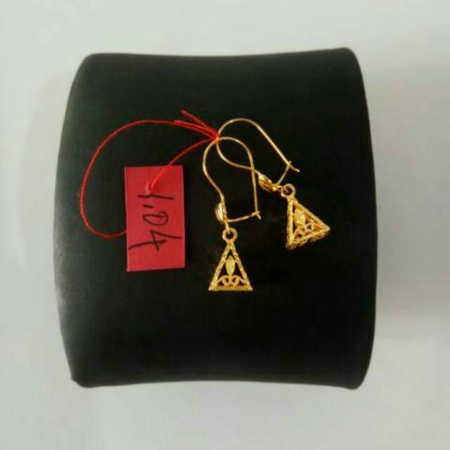 Anting Emas asli model gantungan