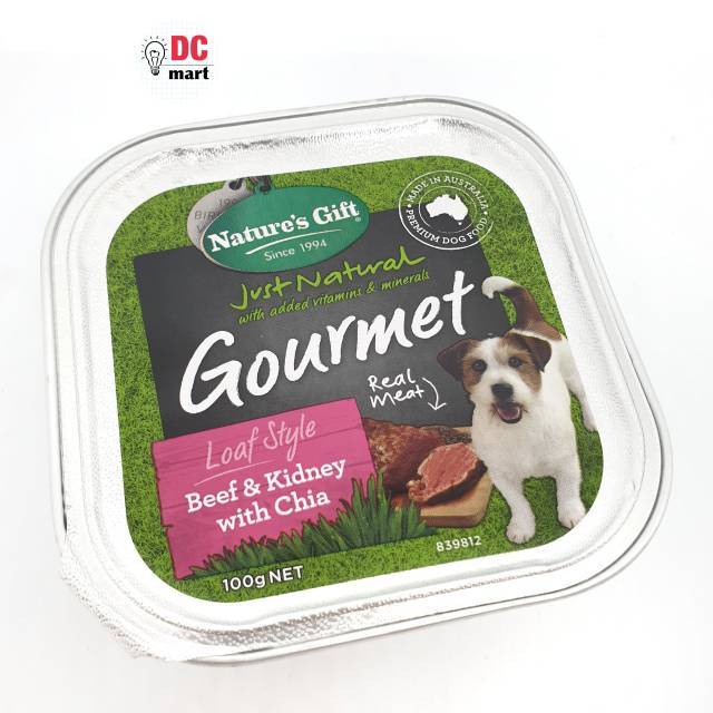 Nature Gift Gourmet Dog Wet Food Tray 100Gr / Makanan Anjing Cair / Dog Wet Food