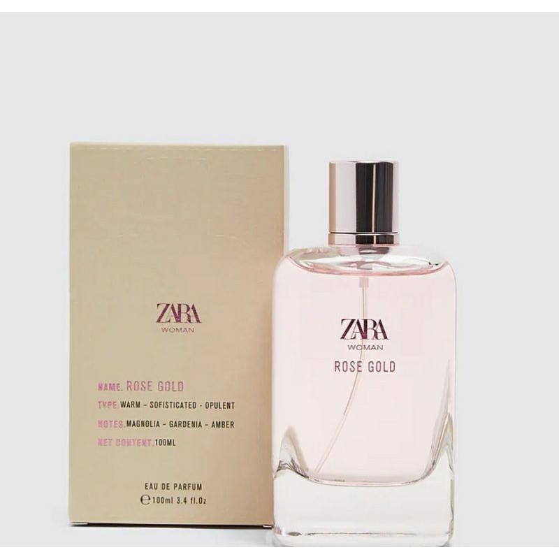parfum original eropa zara rose gold edp 100ml for women
