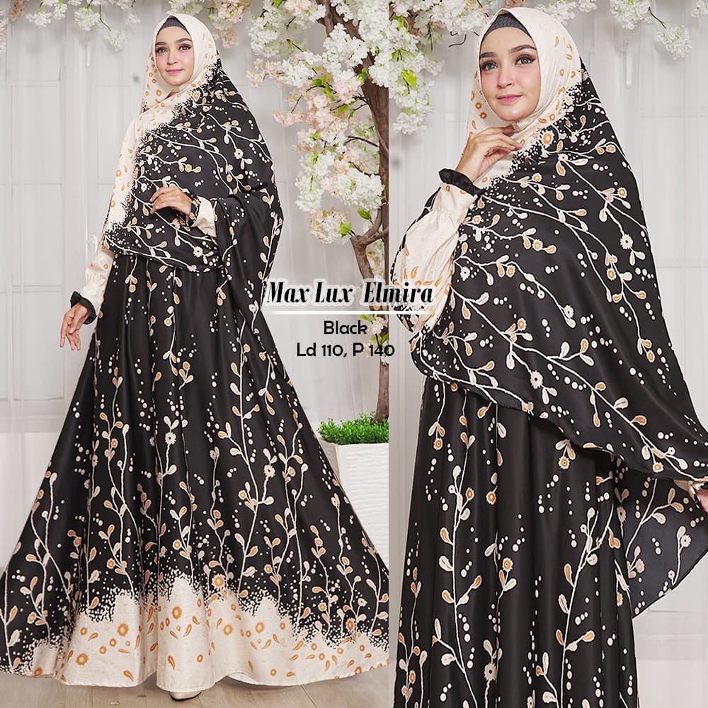 SYARI MURAH.SHR ELM.GAMIS SYARI MURAH.MAXMARA PREMIUM. LD 110. PJ 140. MAYUNG 4 METER