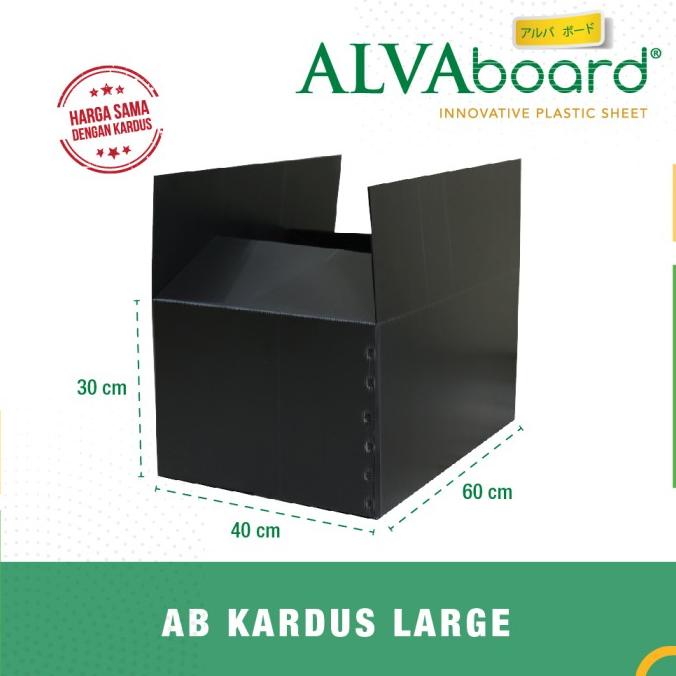 KARDUS PLASTIK ALVAboard, KOTAK PENGIRIMAN, BOX PINDAHAN 60X40X30 CM