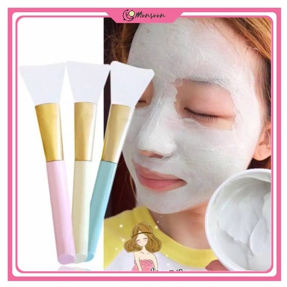 MONSOON - D8014 Brush Masker / Spatula / Mask Brush / Silicone Facial Mud Mask Brush / Kuas Masker Wajah Silikon K710