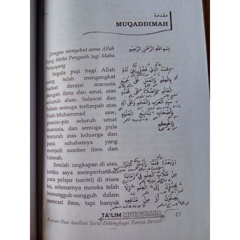 BISA RICUES KAJIAN & ANALISIS TERJEMAH KITAB TALIM MUTAALIM TA'LIM MUTA'ALIM LIRBOYO PRESS UKURAN
