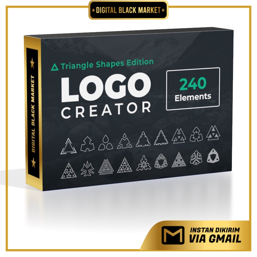 Logo Creator Triangle Shapes Edition - Photoshop &amp; Illustrator