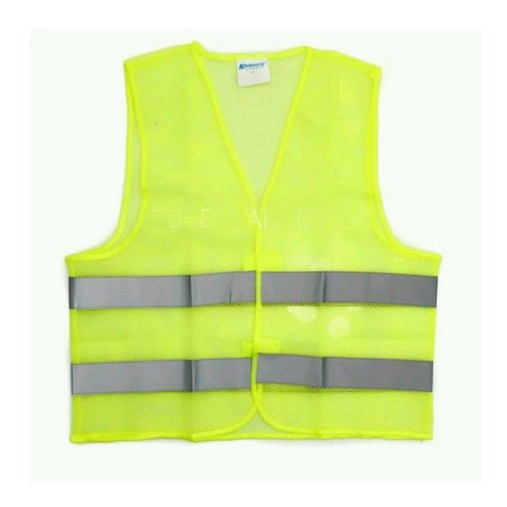 Krisbow Safety HV Clothing Yellow Rompi Jala Dengan Scotlight Grey Rompi Pengaman