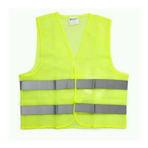 Krisbow Safety HV Clothing Yellow Rompi Jala Dengan Scotlight Grey Rompi Pengaman