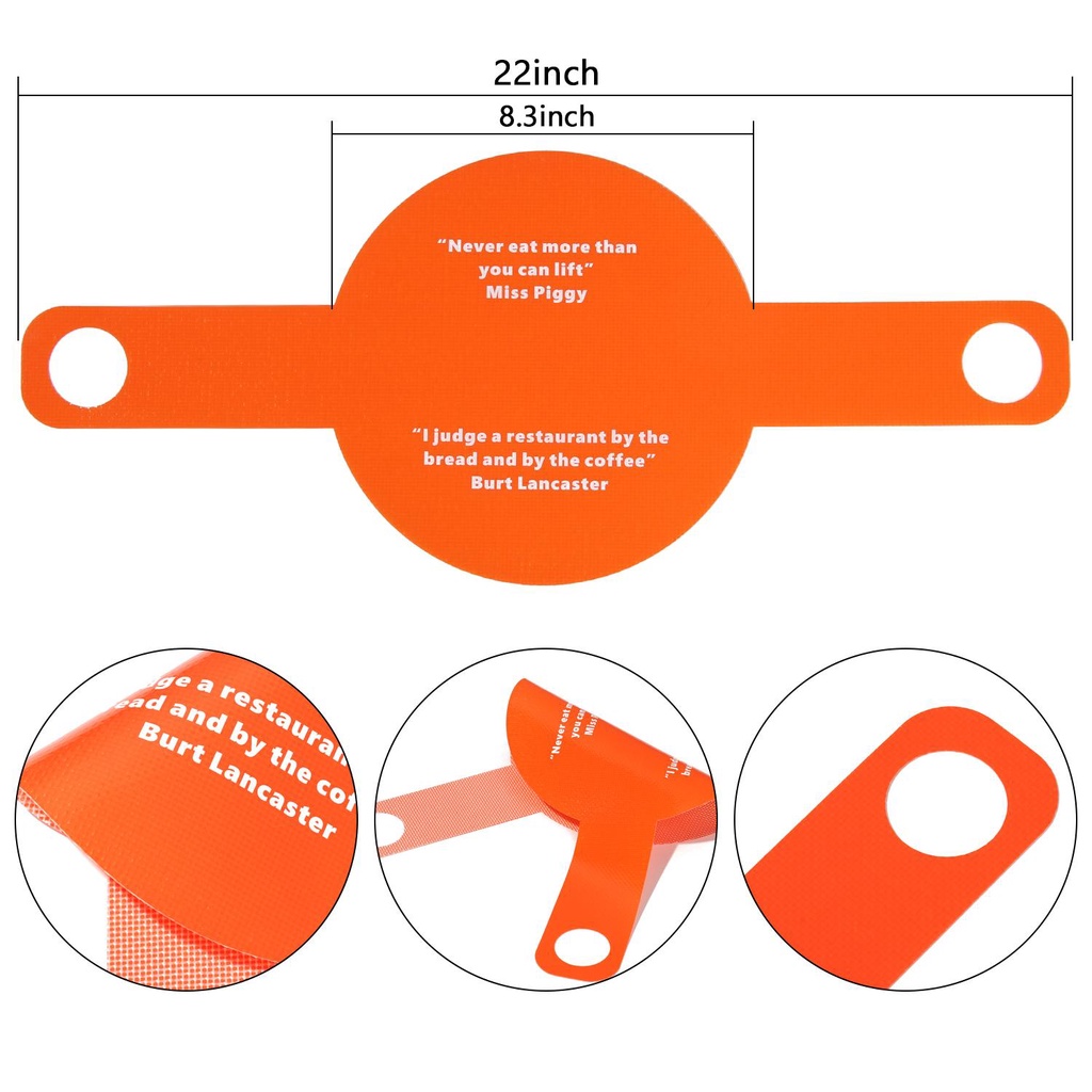 Solighter Silicone Mat Recycle Dapur Anti Lengket Alas Oven Orange