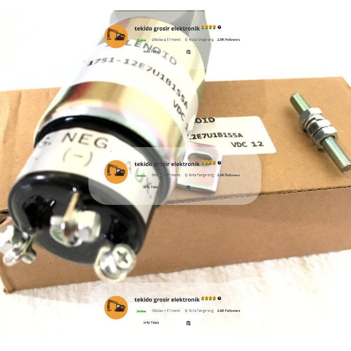 Selenoid engine stop 12volt solenoid engine 12volt