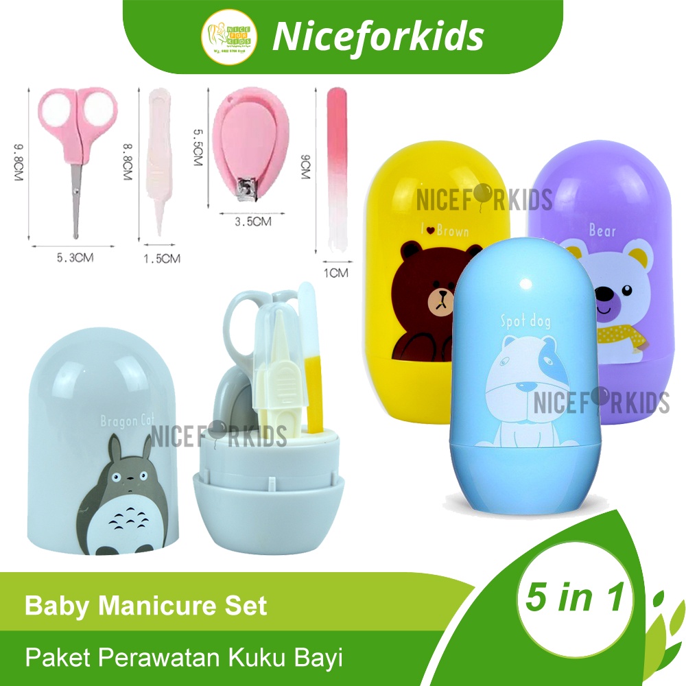 Baby Manicure Set 5 in 1 / Pemotong Kuku Bayi